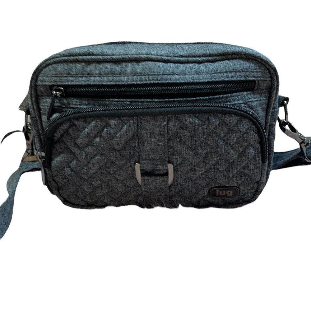 Lug crossbody, New, grey and black